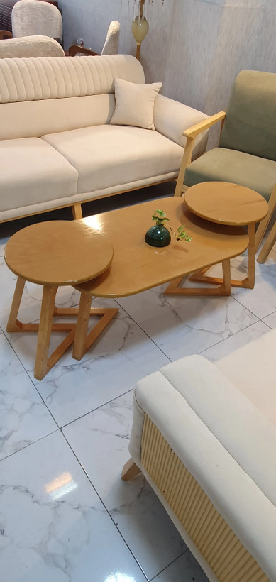 میز جلومبلی و عسلی مدل لب تابی